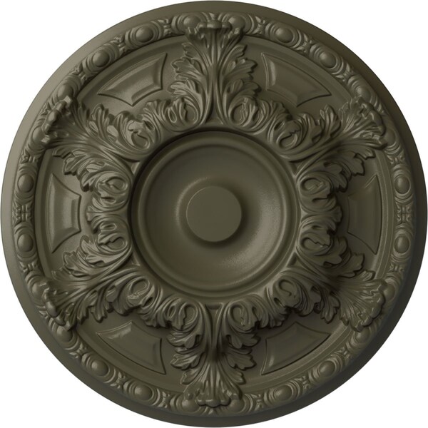 Ekena Millwork Granada Ceiling Medallion (Fits Canopies up to 7 1/8"), Hand-Painted Witch Hazel, 19"OD x 1 1/2"P CM19GAWHF - main